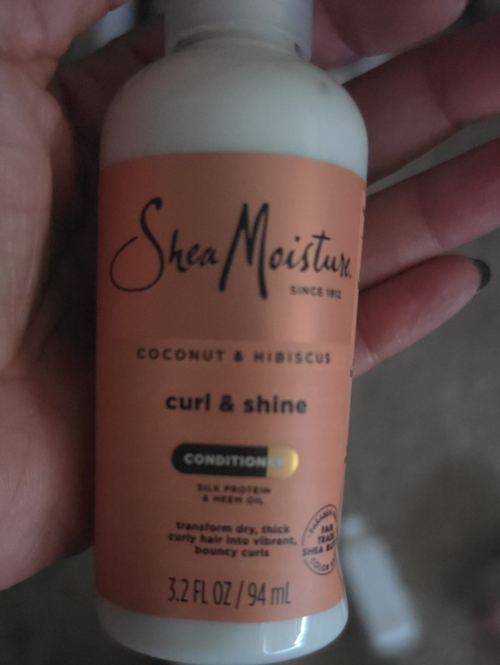 Shea Moisture Curl & Shine Conditioner Travel Size 3.2 Oz